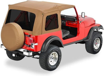 Bestop® 54599-37 Spice Supertop® Classic Replacement Soft Top with Tinted Windows- No Doors Included- 1976-1995 Jeep CJ7 and Wrangler