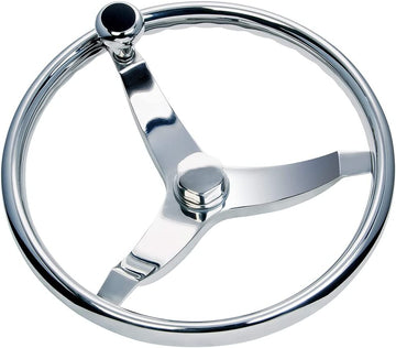 Schmitt & Ongaro Vision FX Model 714-13.5" Wheel w/Knob & Finger Grip - 3/4" Tapered Shaft w/Faux Nut - 1/2" & 3/4" Adapters
