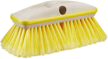 Star Brite Premium Wash 8" Brush Head W/Bumper - Dual Connections Fit Both Standard 3/4" Poles & Extend-A-Brush Handles Yellow, Soft