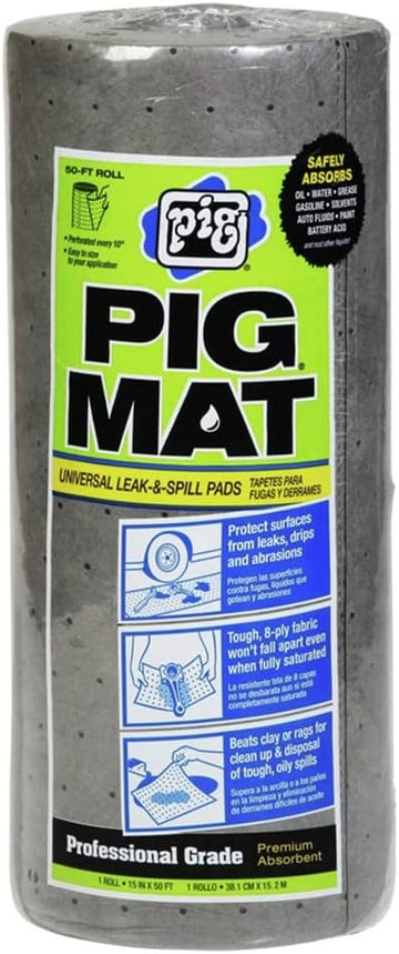New Pig Corp. 25201 Universal Light-Weight Absorbent Mat Roll - 15" x 50'