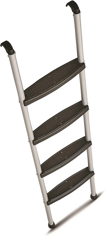 Stromberg Carlson Interior Bunk Ladder, KD, RV Bunk Ladder, Bunk Bed Ladder with Injection Molded Treads, Hooks and Mounting Hardware Included, can be Used as Dorm Loft Ladder - Silver 60" LA-2021460