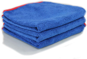 Chemical Guys MIC_998_3 Fluffer Miracle Supra Mircofiber Towel, Blue (24 in. x 16 in.) (Pack of 3) Blue Pack of 3