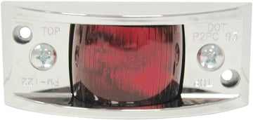 Peterson Clearance Marker Light Chrome Finish 2 - 1/4" X 4 - 7/8" X 1 - 3/8" Visual Pack