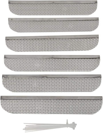 Valterra A10-1313VP Bug Screen for RV Refrigerator Vent - Fits Dometic with 8-1/8" Louver Opening, Pack of 6 1.5 inches X 8.1 inches