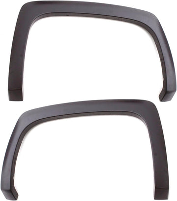 Lund SX110S Elite Series Black Sport Style Standard Fender Flare - 4 Piece Complete Set Smooth