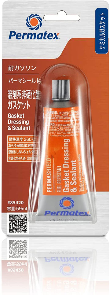 Permatex 85420 Permashield Fuel Resistant Gasket Dressing & Sealant, 2 oz Tube 2 Ounce