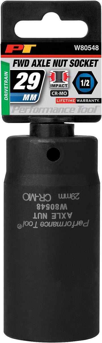 W80548 Wilmar 29 mm FWD Axle Nut Socket CrMo 29mm FWD Axle Nut Skt Chr-Moly