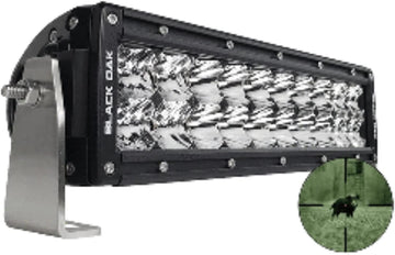 Black Oak Pro Series Double Row Combo Infrared 10" 940nm Light Bar - Black
