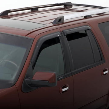 Auto Vent Shade 94252 Original Vent Visor Side Window Deflector Dark Smoke, 4-Piece Set for 2011-2018 Jeep Grand Cherokee Outside Mount - Smoke