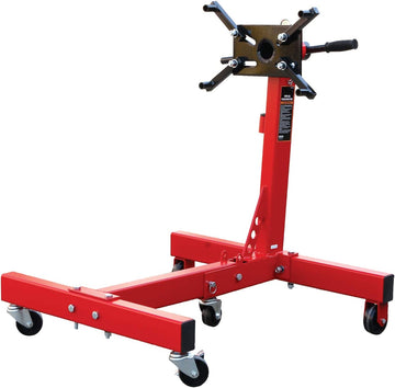 Torin T26801 Big Red Steel Rotating Engine Stand with Foldable Frame: 3/4 Ton (1,500 lb) Capacity, Black