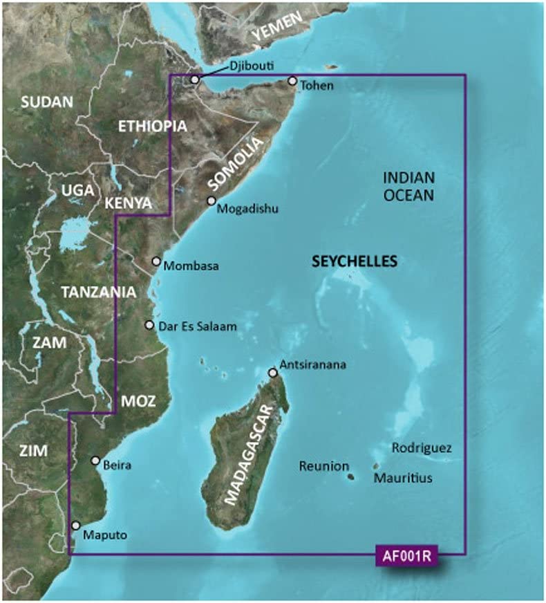 Garmin Bluechart G2 - HXAF001R - Eastern Africa - Micro SD & SD