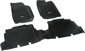 Rugged Ridge 12987.04 All Terrain Floor Liner,Frt/Rr 2007-2018 Jeep Wrangler(JK)