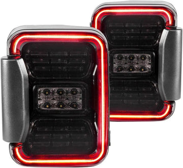 XKGLOW LED Smoked Lend Tail Light Kit for Jeep Gladiator JT with Brake Turn Reverse