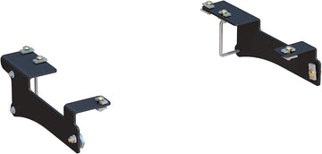 CURT 16429 5th Wheel Installation Brackets, Compatible with Select Chevrolet Silverado, GMC Sierra 2500, 3500 HD , GLOSS BLACK POWDER COAT
