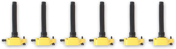 ACCEL 140648-6 SuperCoil Set Coil On Plug Style Yellow 6 Pack SuperCoil Set