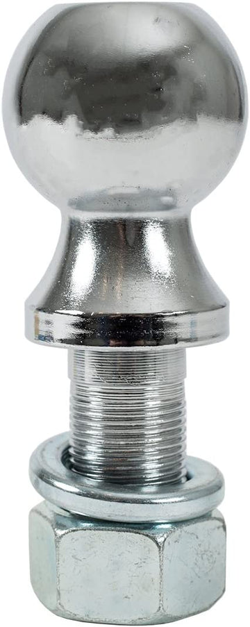 Buyers Products (1802167) Carbon Steel 2-5/16 in. Chrome Hitch Ball, 10,000 lbs. M.G.T.W. 2-5/16 In. Ball Diameter 2-1/2 In. Shank Length