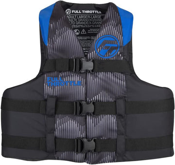 Full Throttle 112200-500-030-22 Adult Nylon Life Jacket - Small/Medium, Blue