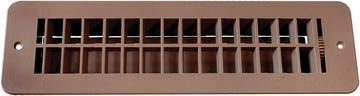 RV Designer Collection H860 2" Tan Floor Register with Damper Plastic, Tan, Damper