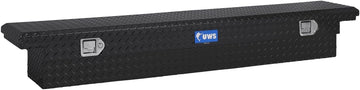 UWS TBS-69-SL-LP-BLK Black Single Lid Slim Line Aluminum Low Profile Toolbox with Beveled Insulated Lid Original Packaging