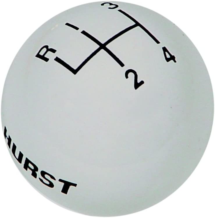 Hurst 1637626 White Plastic Replacement Shifter Knob