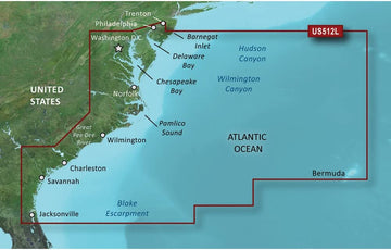 Garmin VUS512L - Mid-Atlantic - SD Card