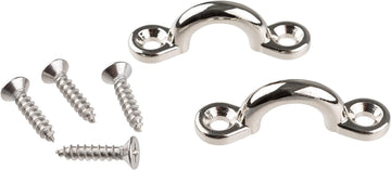 Taylor Made Products 1225 Chrome Plastic Marine Eye Strap - Pack of 2