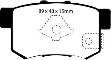 EBC Brakes UD1086 Ultimax OEM Replacement Brake pad
