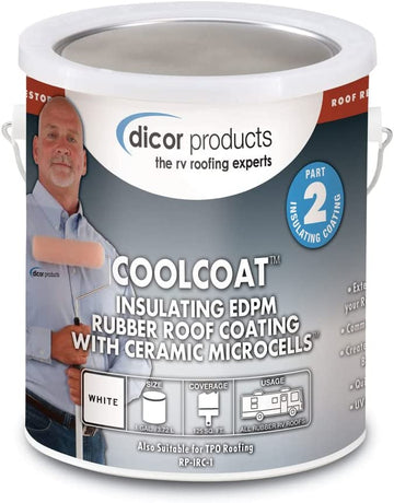 Dicor Coolcoat Rubber Ceramic Coating White 3.8 l (Pack of 1)