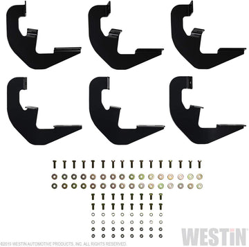 Westin Automotive Products 27-2255 Sure-Grip/Step Board Mount Kit Black for Double Cab, 2 Pack