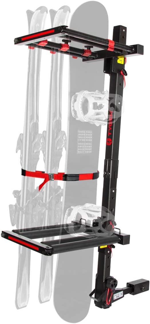 Tyger Auto TG-RK1B707B Ski/Snowboard Rack | Fits 2