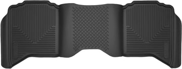 Husky Liners 53601 X-act Contour Rear Floor Liner for Dodge RAM Black Floor Liners - Second Seat Crew Cab