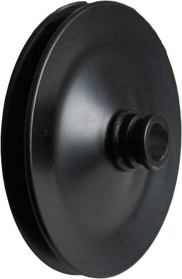 Borgeson 801105 Power Steering Pump Pulley, 5-1/2" Diameter, Painted Black