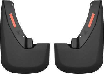 Husky Liners 58181 Black Custom Front Mud Guard Custom Front Mud Guards With Fender Flares
