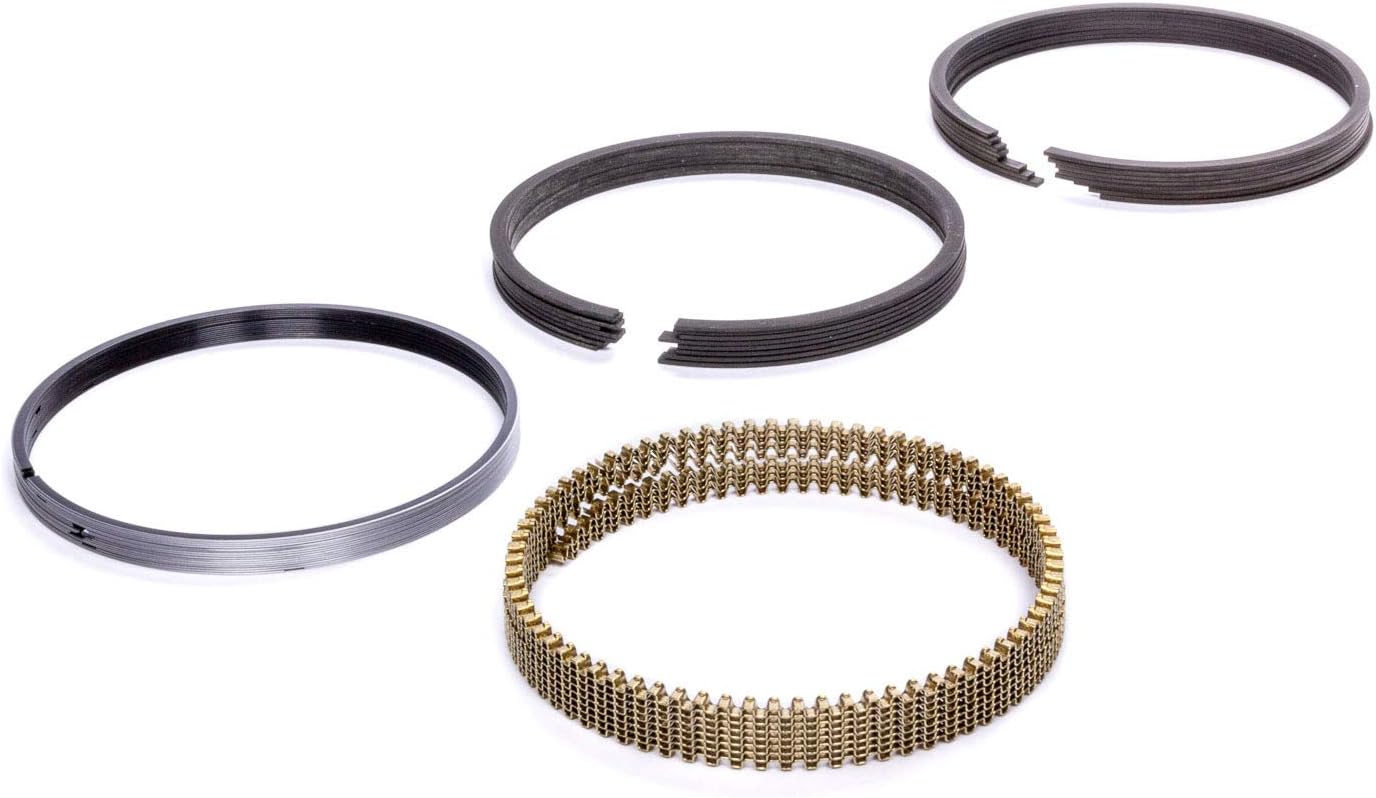 HASTINGS SN9035 1.2 x 1.2 x 3.0 mm Thick Piston Rings, 3.898 in Bore, Standard Tension, Stainless Steel, 8 Cylinder, Kit