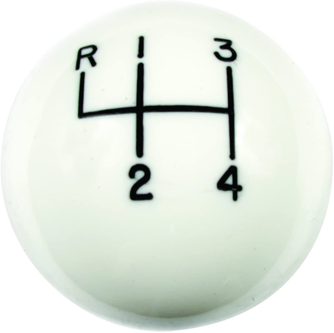 Hurst 1630003 White 4-Speed Classic Shifter Knob