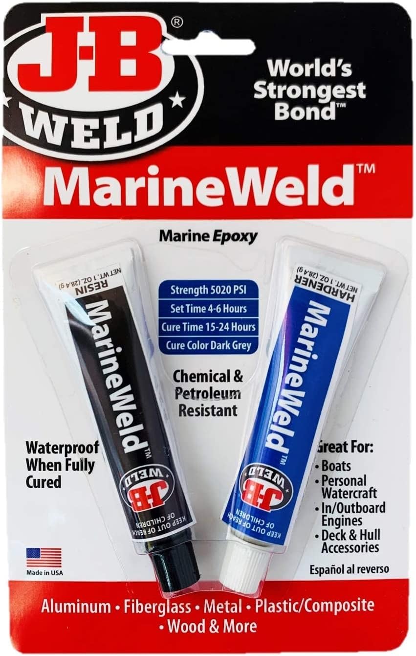 J-B Weld 8272 MarineWeld Marine Epoxy - 2 oz 1 Pack