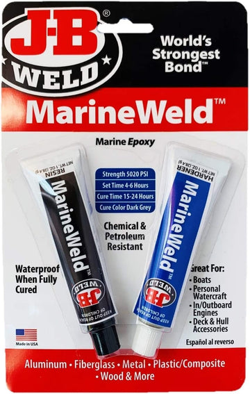 J-B Weld 8272 MarineWeld Marine Epoxy - 2 oz 1 Pack