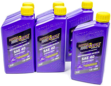 Royal Purple 06040-6PK API-Licensed Heavy Duty SAE 40 High Performance Synthetic Motor Oil, 1 Quart Bottle, Case of 6 1 Quart, Case of 6