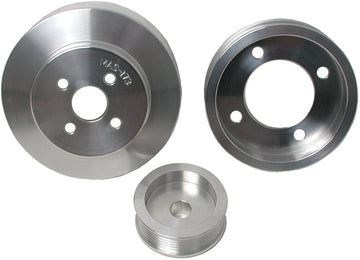 BBK Performance 1554 Underdrive Pulley Kit for Ford Mustang 5.0L - 3 Piece Lightweight CNC Machined Aluminum Kit