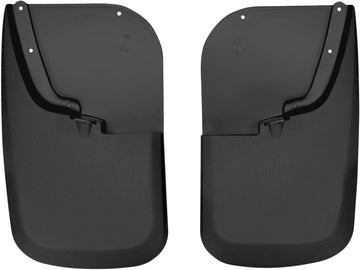 Husky Liners Custom Fit Molded Rear Mudguard for Select Ford F-250 /F-350 Models - Pack of 2 (Black)