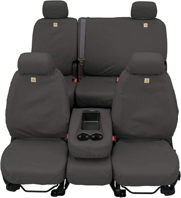 Covercraft Carhartt SeatSaver Custom Seat Covers | SSC2509CAGY | 1st Row Bucket Seats | Compatible with Select Toyota Tacoma Models, Gravel 1st Row Seat Cover | SSC2509CAGY