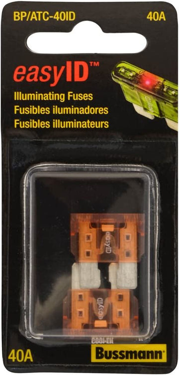 Bussmann BP/ATC-40ID easyID Illuminating Blade Fuse, (Pack of 2)