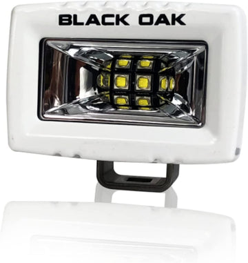 Marine Spreader Light Scene Beam - IP69K Rating Marine LED Scene Spreader Light Single Row– 40W 120 Degree Throw and 3,120 Raw Lumens (2-Inch, White)