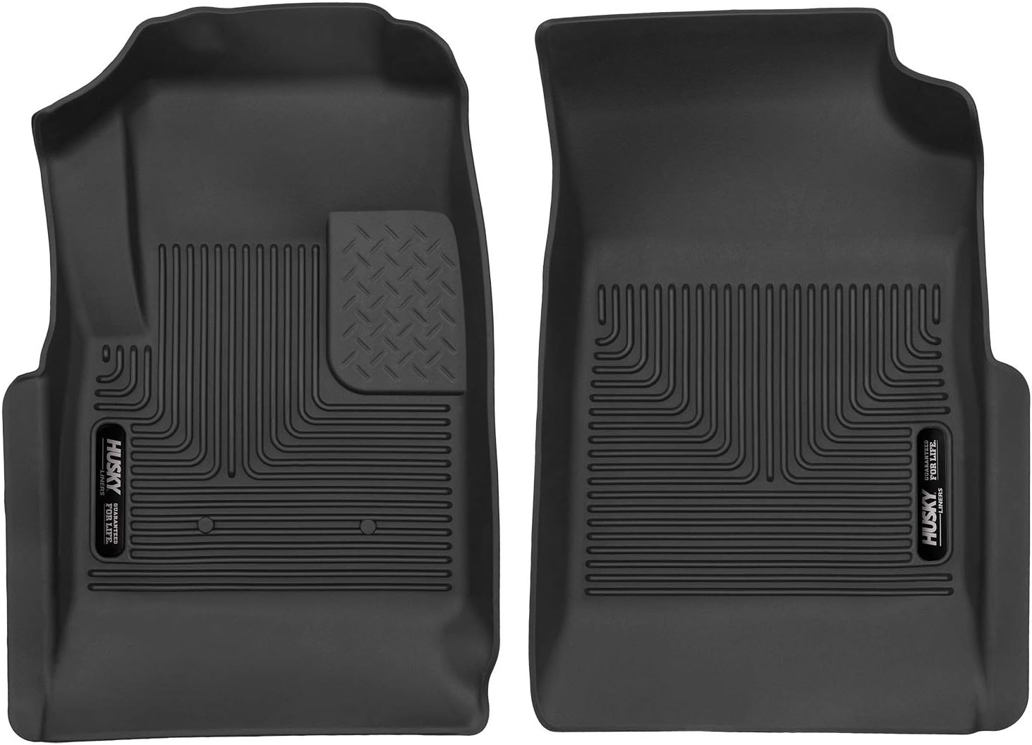Husky Liners 53121 Black X-act Contour Series Front Floor Liner X-act Contour Front Floor Liners Floor Front