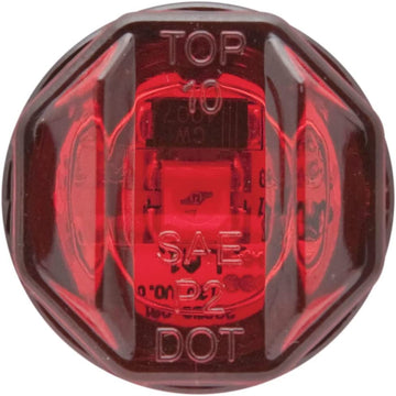 Optronics MCL12RK Mini Sealed 3/4" 1-LED Marker/Clearance Light with Grommet - Red