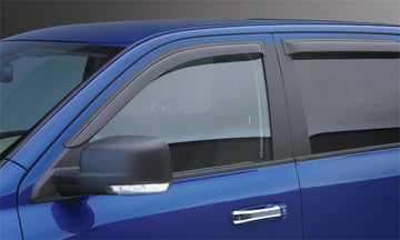 EGR 573491 in Channel Window Visors Front and Rear Set Dark Smoke Finish for Select Ford Models
