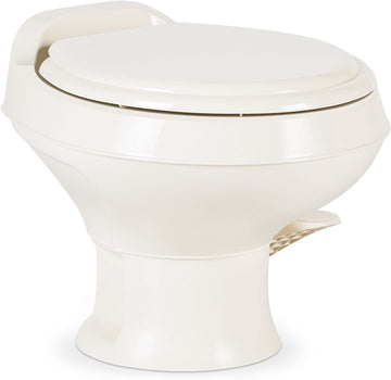 Dometic 302301673 300 Series Low Profile Toilet, Bone Low Profile Bone