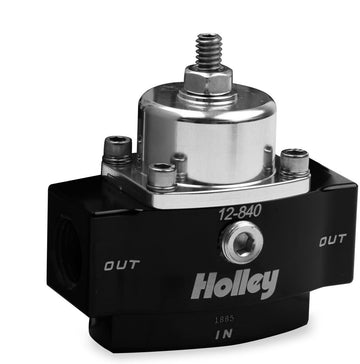 Holley 12-840 4.5-9 PSI Adjustable Billet Fuel Pressure Regulator with 3/8