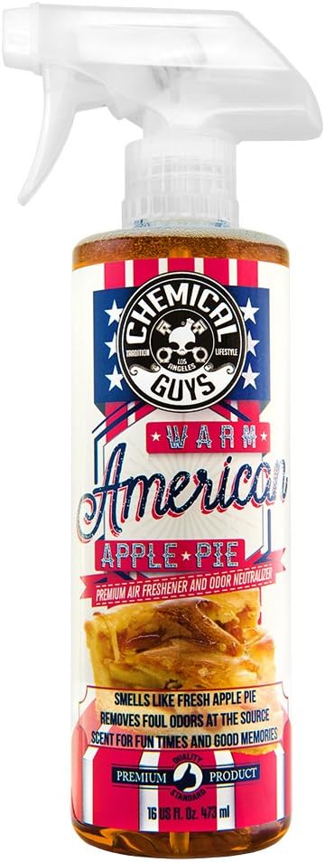 Chemical Guys AIR22716 Warm American Apple Pie Air Freshener & Odor Eliminator, 16 oz 16 oz Apple Pie