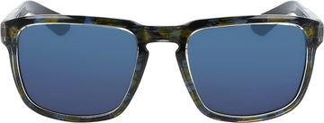 Dragon Unisex Mari Sunglasses Rob Machedo Resin w/Gun Blue Ion Lumalens